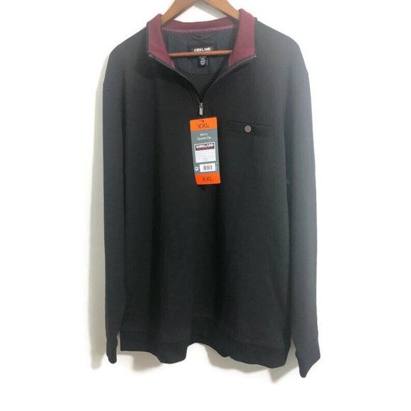 NWT Kirkland Mens Black Pullover size XXL - Picture 1 of 9